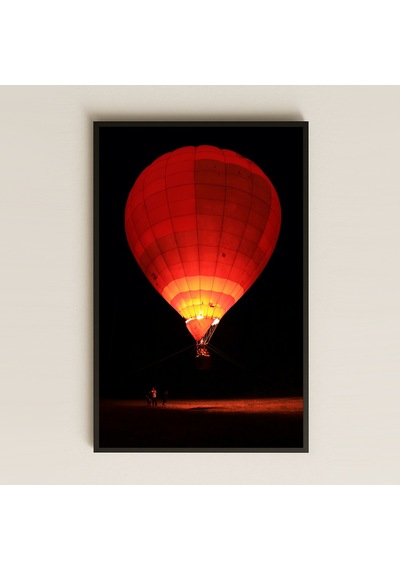 Gece Yanan Balon Uv Baskılı Dikey Atmosferik Pvc Tablo