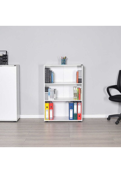 Adoremobilya Rio Ofis 3 Raflı Kitaplık - Diamond Beyaz Adoremobilya Rio Ofis 3 Raflı Kitaplık - Diamond Beyaz