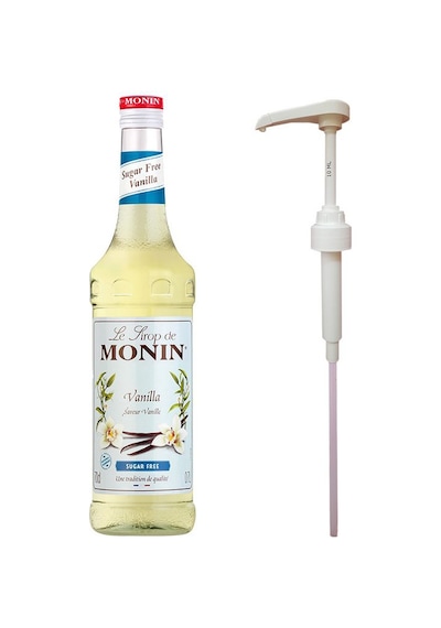 Monin Şekersiz Vanilya 700ml Şurup + Monin Şurup Pompası