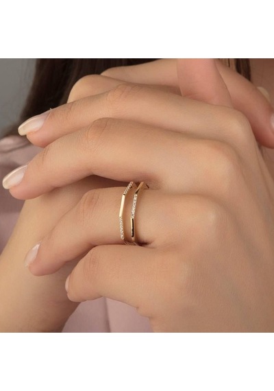 Altın Yüzük Suyolu 14K Gold Taşlı 377236713