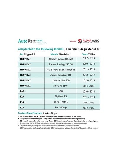 2 Adet Hyundai Kia İçin Direksiyon Kaplini Fiberi