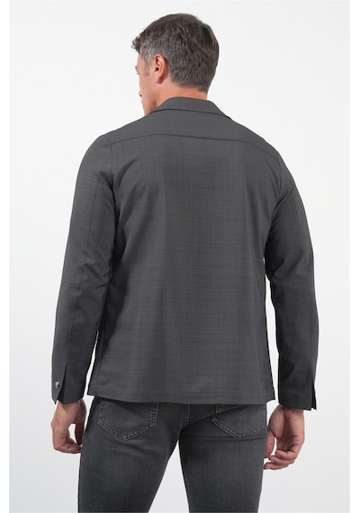 İmza Füme Berberi Yaka Slim Fit Esnek Mont 1007260154 Antrasit