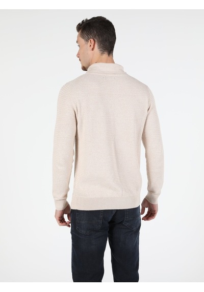 Colin's Regular Fit Sal Yaka Erkek Bej Kazak CL1051638_Q1.V2_BME