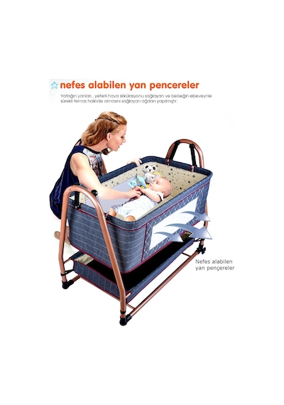 Ayhancocuk Baby Home 505 Maya Anne Yanı Bebek Sepeti Sepet Beşik (479460685)