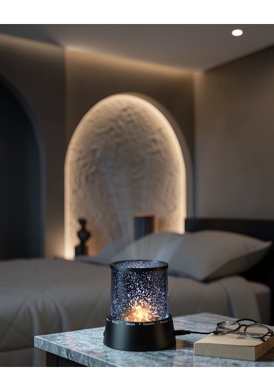 Gece Lambası Yıldız Projeksiyonlu Led Uczzzgizmos-1 Çok Renkli