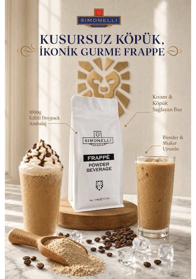 Simonelli Klasik Buzlu Frappe Ice Coffee Toz Karışımı 1 KG