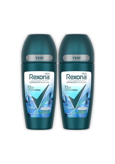 Rexona Men Thermocool Erkek Roll On Deodorant Menthol & Blue Lavender 50 Ml X2