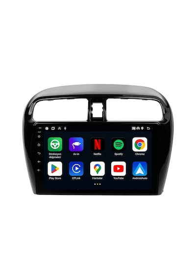 Mitsubishi Space Star Android Multimedya 2013-2022 Carplay Android Auto Navigasyon 4gb Ram 32gb 9"