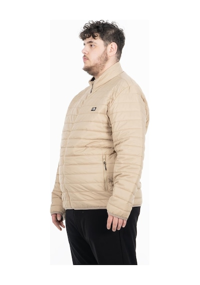 Maraton Sportswear Büyük Beden Erkek Dik Yaka Takma Kol Basic Açık Vizon Mont 22311-açık Vizon Açık Vizon
