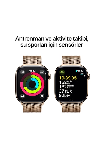 Apple Watch Series 10 GPS + Cellular 42 MM Titanyum Kasa Milano Loop Akıllı Saat (Apple Türkiye Garantili)