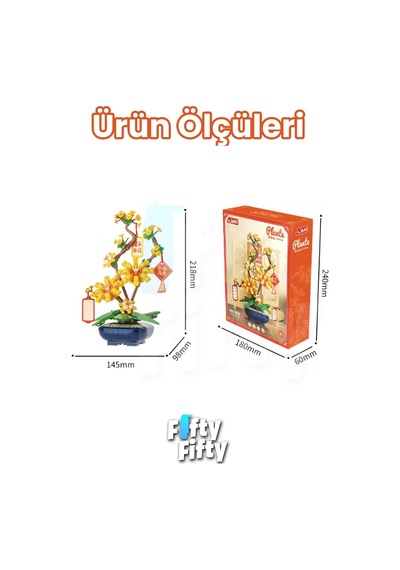 Jaki Plante Serisi Kış Yasemini Modeli 236 Parça Oyucak Yapım Seti -ffdk003