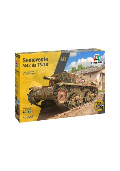 Italeri 6569s 1/35 Ölçek, Semovente M42 75/18 Tank, Plastik Model Kiti