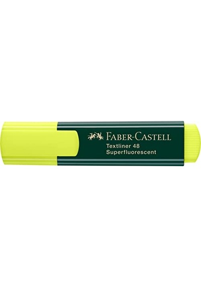 Faber-castell 1548 Fosforlu Kalem Sarı, Uzun Ömürlü, Yeniden Doldurulabilir, Dayanıklı Plastik Gövde 124-Pembe
