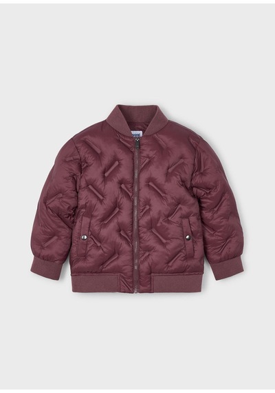 Mayoral Erkek Çocuk Parçalı Desenli Slim Fit Şişme Mont Mor