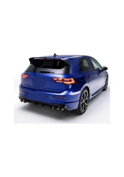 Vw Golf 8 R Difüzör Parlak Siyah İthal Plastik Egzoz Ucu Görünümlü 2021+ Difizör Ek