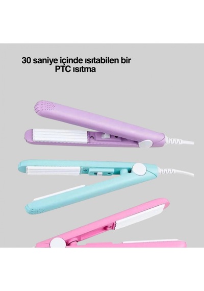 Taşınabilir Seramik Kısa Saç Maşası Ergonomik Tasarım Seyahat Tipi