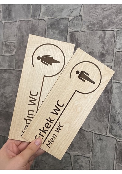 Meşe Serisi Natural WC Yönlendirme Seti
