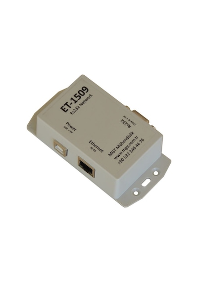 ET-1509 Ethernet RS232 Dönüştürücü TCP232 RJ45 DB9