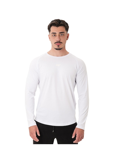 Musclecloth Elite Reglan Uzun Kollu T-shirt Beyaz Beyaz