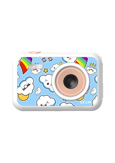 SJCAM FunCam Çocuk Kamerası FullHD 1080p 12MP 2.0” Ekran 650mAh Fotoğraf Makinesi Bulut Desenli Beyaz