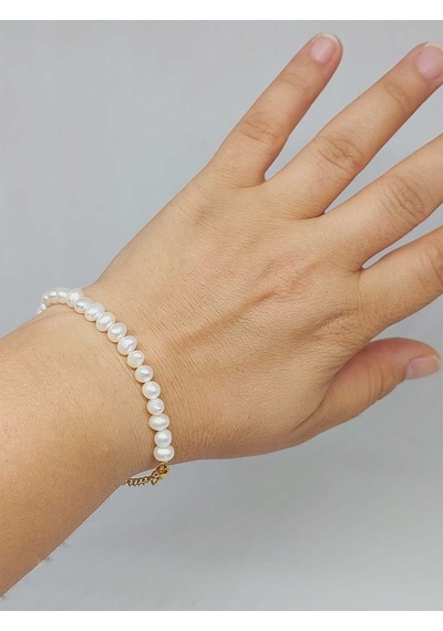 İnci Royal 6mm Tasarım Bileklik 51546 Çok Renkli