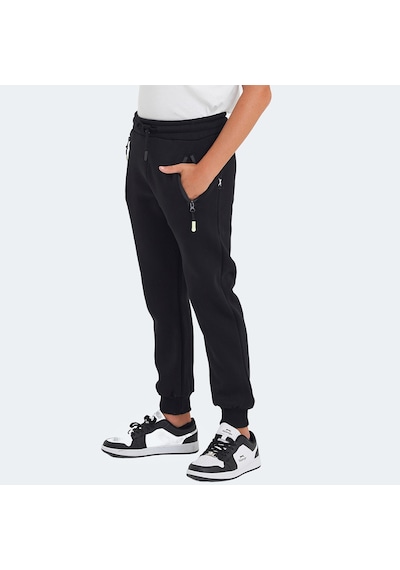 Slazenger  LAMIS Çocuk Fermuar Cepli Siyah Eşofman  Altı