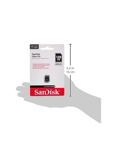 Sandisk Ultra Fit Usb 3.2 Flash Sürücü 128gb Dizüstü Bilgisayarl