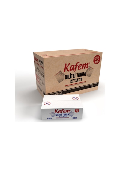 23 x 31 CM Kilitli Poşet / Naylon Torba ( 3600 Adet ) Koli - Kafem