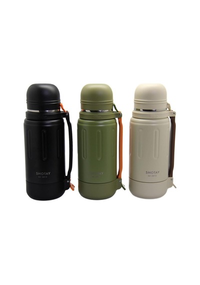 Shotay Durable Çelik Termos Matara 1500ml Yeşil Yeşil