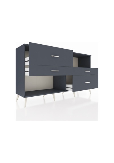 Hyperion Konsol Tek Raflı 4 Çekmeceli 176x44x99 Antrasit-çam/ant Antrasit-çam/antrasit Hyperion Konsol Tek Raflı 4 Çekmeceli 176x44x99 Antrasit-çam/ant Antrasit-çam/antrasit
