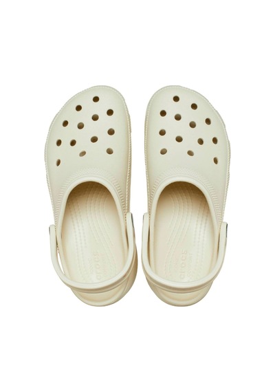 Crocs Classic Platform Clog Günlük Unisex Terlik Bone Bone Krem