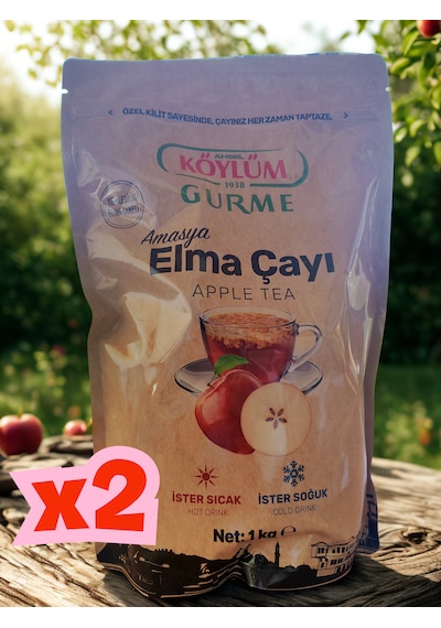 Köylüm Gurme Amasya Doğal Elma Çayı - 1kg / 2 Adet