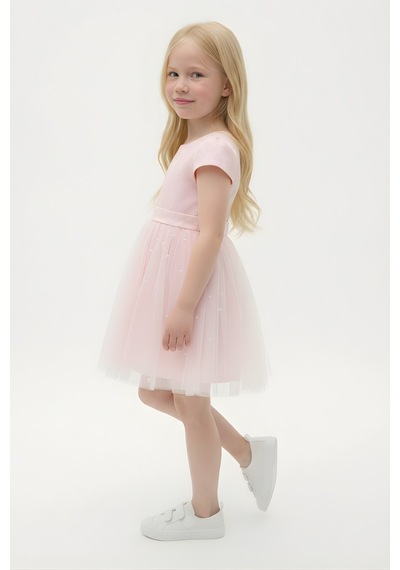 Fesshera Kids Kız Çocuk Elbise Özel Gün Ve Parti Elbisesi Prenses Model Sırt Detaylı Fiyonklu Abiye Pembe Fesshera Kids Kız Çocuk Elbise Özel Gün Ve Parti Elbisesi Prenses Model Sırt Detaylı Fiyonklu Abiye Pembe