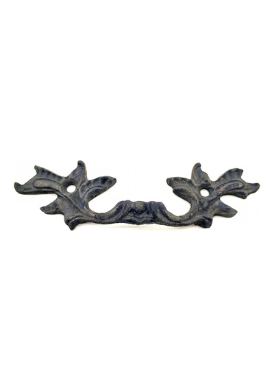 Antika Tarz Dekoratif Pirinç Çiçek Kapı Kulbu - 30x110 Mm, O