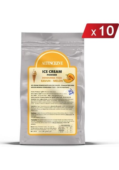 Altıncezve Dondurma Tozu Kavunlu 10 x 1300 G
