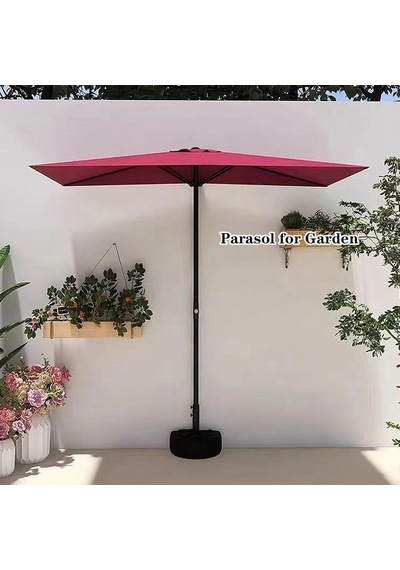 Bu Taşınabilir Veranda Şemsiyesi, 250 X 245 Cm, Krank, Dış Mekan İçin Güneş, Bahçe, Balkon, Yüzme Havuzu, Teras Ve Plaj İçin İdealdir. Media C Çok Yönlü Bir Şemsiye Diğer