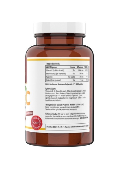 Ncs Vitamin C 1000 Mg 120 Tablet Kalsiyum 120 Tablet Magnezyum