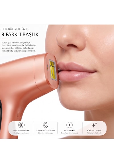 ROBX A05 Ipl 3 Milyon Atım Akıllı Cilt Tanıma Ultra Seri Atım 3 Başlıklı Lazer Epilasyon Cihazı