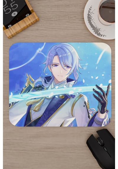 Ayato Genshin Impact Anime Gacha V3 - 22x18 Gaming Mouse Pad Fare Altlığı