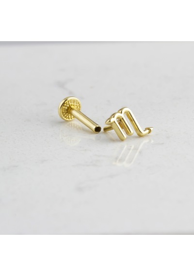 Glorria Altın Akrep Burcu Tragus Piercing Çok Renkli