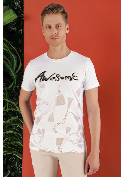 Efor Ts 856 Beyaz Spor T-shirt Beyaz