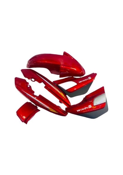 Kanuni Windy-s 125 Kaporta 3lü Set Kırmızı