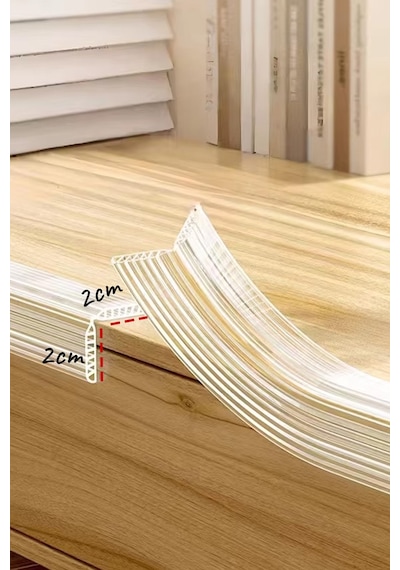 Agubugu Baby Hava Yastıklı Geniş Pvc Kenar Koruyucu 2 Metre Şeffaf