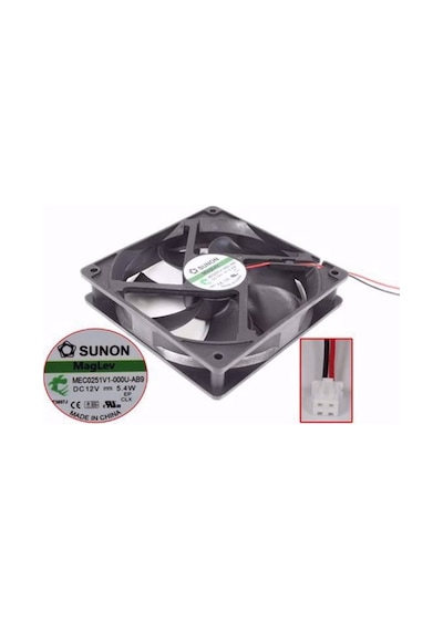 Sunon Mec0251v1-000u-ab9 120x120x25mm 5,4 W 12volt 2 Kablolu Fan