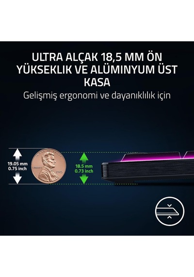 Razer Blackwidow V4 Düşük Profilli Hyperspeed - Kablosuz Düşük Pr
