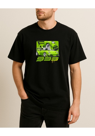 Hugo Boss 933 Baskılı T-shirt Siyah