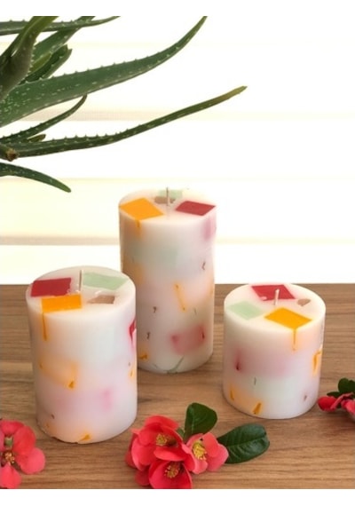 Tabsecret Candle Fruity Series Parçacık Tasarımlı Mum Seti