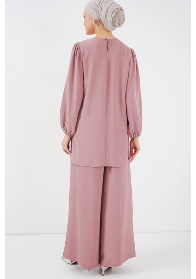 Hazego Ayrobin Tunik Pantolon Alt Üst Takım 6712 - Pudra Pudra Hazego Ayrobin Tunik Pantolon Alt Üst Takım 6712 - Pudra Pudra