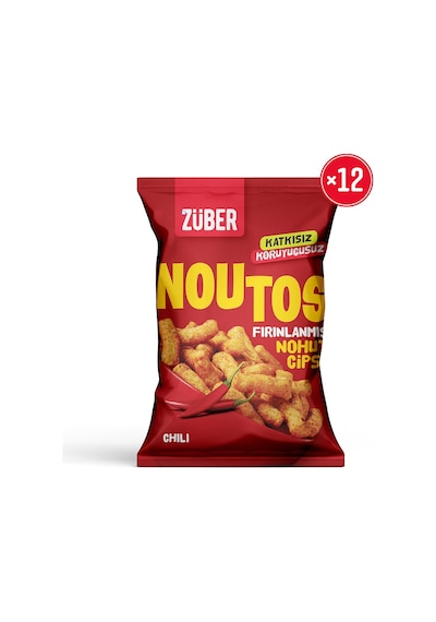 Züber Noutos Fırınlanmış Nohut Cipsi Chili 12 x 55 G