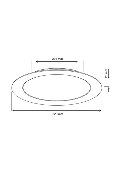 İnoled Yuvarlak Beyaz Kasa Led Panel 18watt - Nıva 2718-02 Gün Işığı Günışığı
